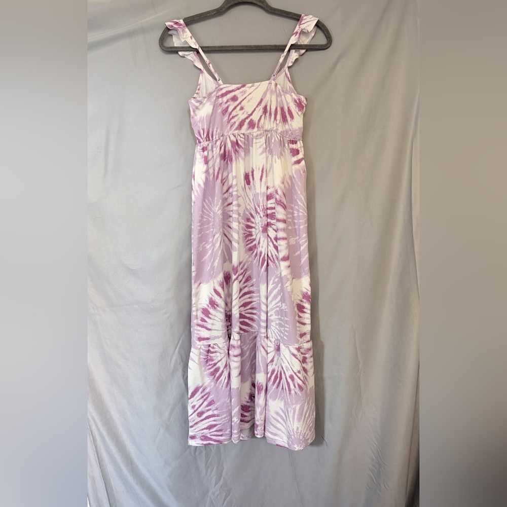 32° Cool Lavender Tie-Dye Maxi Dress Girls 10/12
